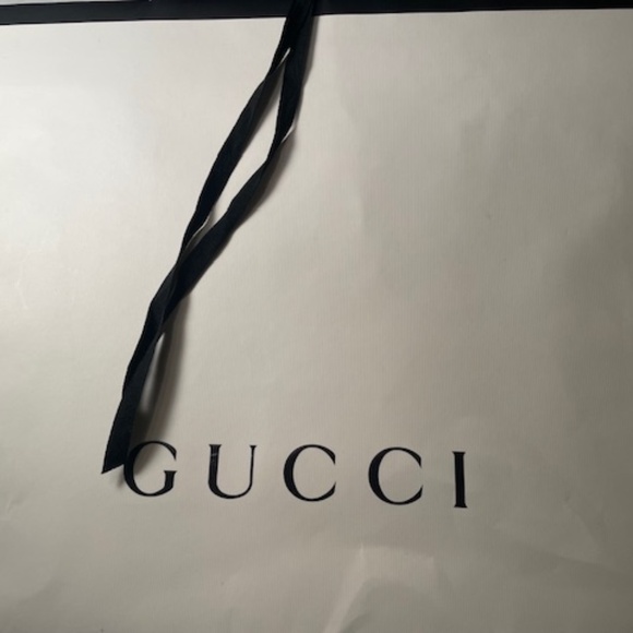 Gucci Large Paper Shopping Bag Authentic - Picture 5 of 6